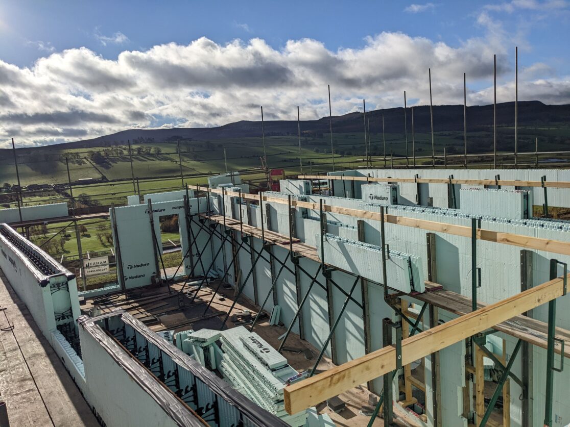 Construction progress