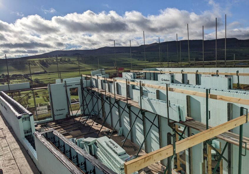 Construction progress